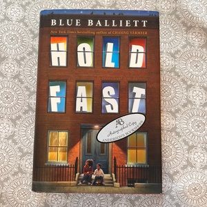 Hold Fast Book by Blue Balliett-hard cover, autograph